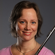Lärare i träblås på Kulturskolan, Johanna Björklid.